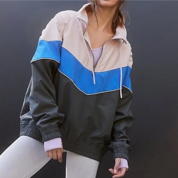 FP Movement by Free People Jackets & Blazers - NWT Free People Movement Walk The Line Colorblock Pullover (S)